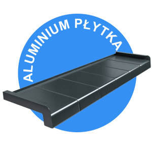 Aluminiowy parapet płytka